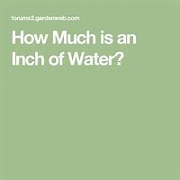 Image result for One Inch of Water