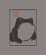 Image result for Grumpy Frog Japanese Art