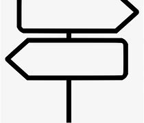 Image result for Sign Post Clip Art Black and White