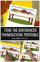Image result for Thanksgiving Spot the Difference Printable