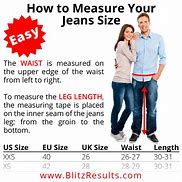Image result for Vanity Jeans Size Chart