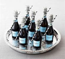 Image result for Personalized Mini Bottles of Champagne