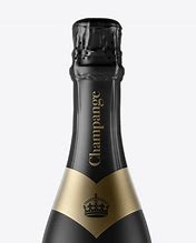 Image result for Brut Champagne Black Bottle