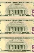 Image result for five dollar bills back symbol