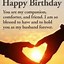 Image result for What to Write in Husband Birthday Card