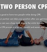 Image result for 2 Person Adult CPR