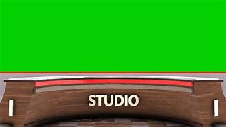 Image result for Greenscreen Studio NewsDesk with Chair