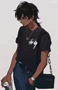 Image result for 1080X1080 Black Anime Boy