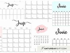 Image result for Free Cute June Printable Calendar