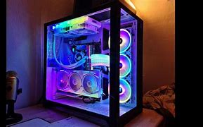 Image result for White PC with Green RGB