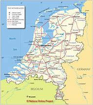 Image result for Printable Map of Netherlands