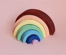 Image result for Wood Rainbow Toy