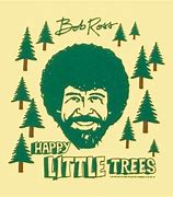Image result for Bob Ross Painting Happy Little Trees