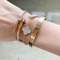 Image result for Gold Bracelets for Women in Heart Shape