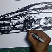 Image result for Drawing Black Marker Car