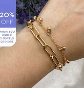 Image result for Gold Link Bracelets for Women