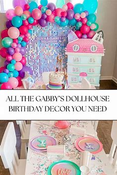 The best Gabby’s Dollhouse Birthday Decor | Cat birthday party, 2nd birthday party themes, 6th birthday parties