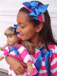 Image result for Girl and Doll Matching Clothes