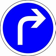 Image result for Don't Turn Right Sign
