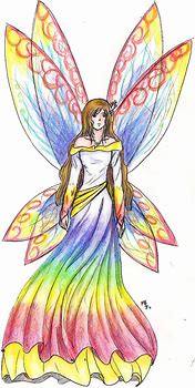 Image result for Rainbow Fairy Drawing