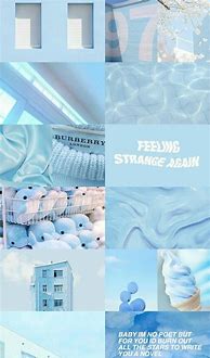 Image result for Aesthetic Blue Lock Screen