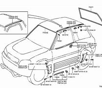 Image result for 2021 Toyota RAV4 Hybrid XSE Rear Trunk Trim Parts Diagram
