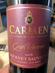 Image result for Carmen Cabernet Sauvignon Gran Reserva Los Quillayes