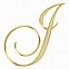 Image result for Gold Letter J Fancy