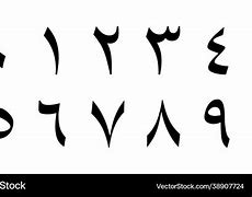 Image result for Arabic Numeral Font