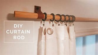 Image result for DIY Rustic Curtain Rods