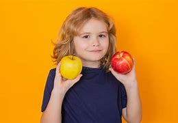 Image result for Kid Holding Apple