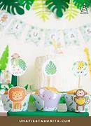 Image result for Jungle Theme Baby Shower Cupcakes