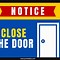 Image result for Close Door Sign Clip Art