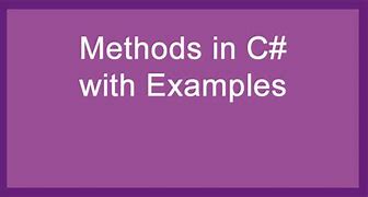 Image result for C Sharp Examples