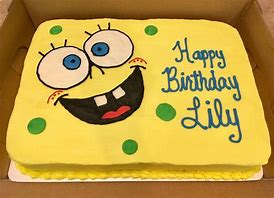 Image result for Spongebob Sheet Cake