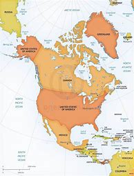 Image result for North America Continent Map Printable
