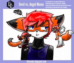 Image result for Angel Devil Meme