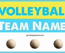 Image result for Good Volleyball Team Names