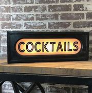 Image result for Vintage Lighted Signs