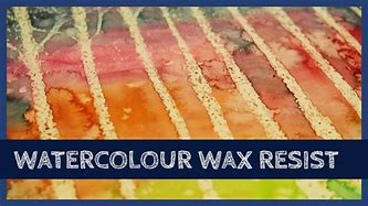 Image result for Wax Resist Watercolor Painting
