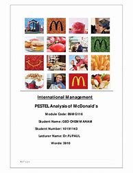 Image result for Pest Analysis McDonalds