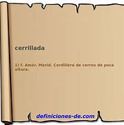 Image result for cerrillada