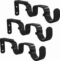 Image result for Double Curtain Rod Brackets
