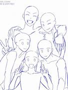 Image result for Friend Group Drawing Base 4