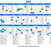 Image result for 2029 Calendar