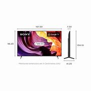 Image result for 75 Inch TV Dimensions