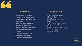 Image result for Hydrogen Pros and Cons