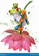 Image result for Cute Frog Drawing with Flower