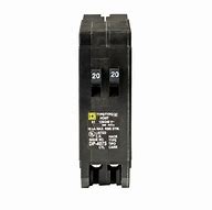Image result for Square D 20 Amp Double Breaker