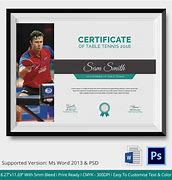 Image result for Table Tennis Certificate